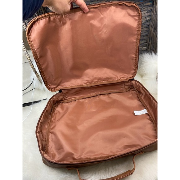 Vasco eco leather packing cube set in brown - Picture 7 of 8